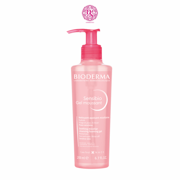 GEL RỬA MẶT CHO DA NHẠY CẢM BIODERMA SENSIBIO GEL MOUSSANT MÀU HỒNG