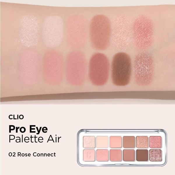 BẢNG PHẤN MẮT CLIO 12 Ô PRO EYE PALETTE AIR 7.2G