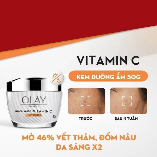 BỘ ĐÔI TINH CHẤT VÀ KEM DƯỠNG OLAY LUMINOUS NIACINAMIDE + VITAMIN C SUPER SERUM/MOISTURISER