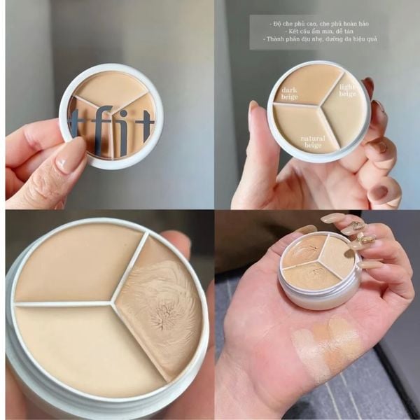 KEM CHE KHUYẾT ĐIỂM 3IN1 TFIT COVER UP PRO CONCEALER 15G