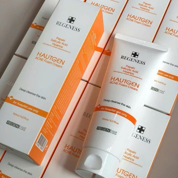 SỮA RỬA MẶT REGENESS HAUTGEN ACNE FOAM CREAM 150G