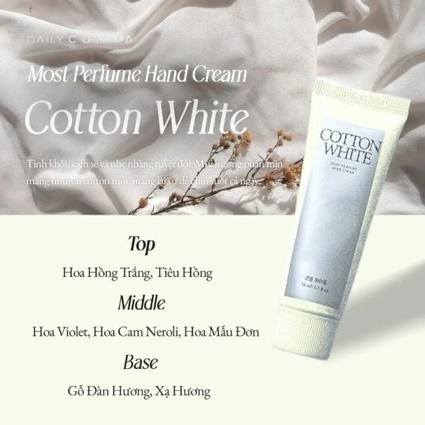 KEM DƯỠNG DA TAY DAILY COMMA MOST PERFUME HAND CREAM 50ML