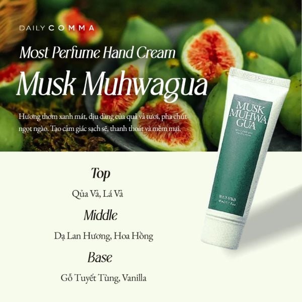 KEM DƯỠNG DA TAY DAILY COMMA MOST PERFUME HAND CREAM 50ML