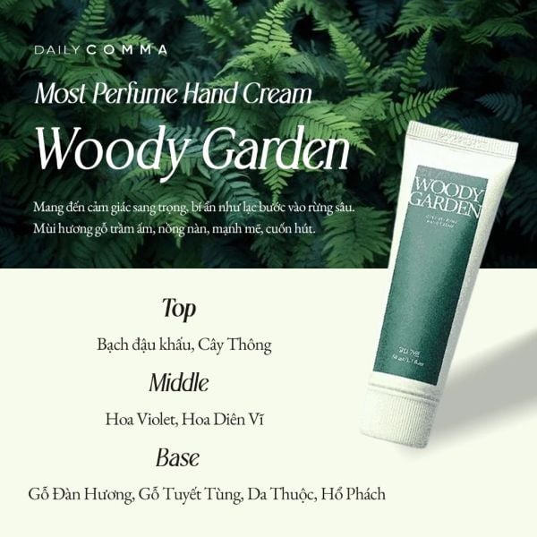 KEM DƯỠNG DA TAY DAILY COMMA MOST PERFUME HAND CREAM 50ML