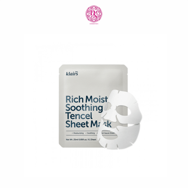 MẶT NẠ DEAR KLAIRS RICH MOIST SOOTHING TENCEL SHEET MASK 25ML - MÀU XÁM