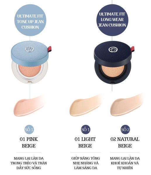 PHẤN NƯỚC KIỀM DẦU OHUI ULTIMATE LONG WEAR JEAN CUSHION