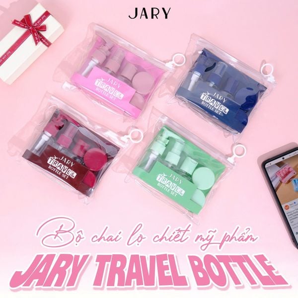 BỘ CHAI LỌ CHIẾT MỸ PHẨM JARY TRAVEL BOTTLES SET