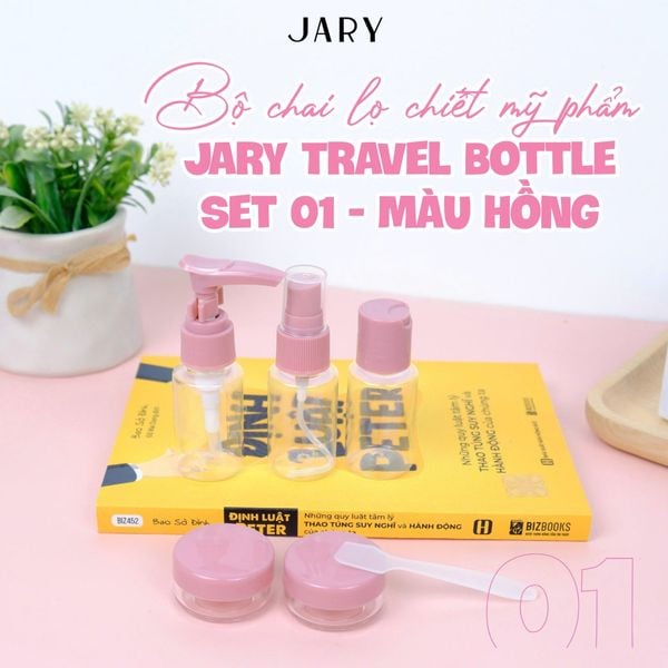 BỘ CHAI LỌ CHIẾT MỸ PHẨM JARY TRAVEL BOTTLES SET
