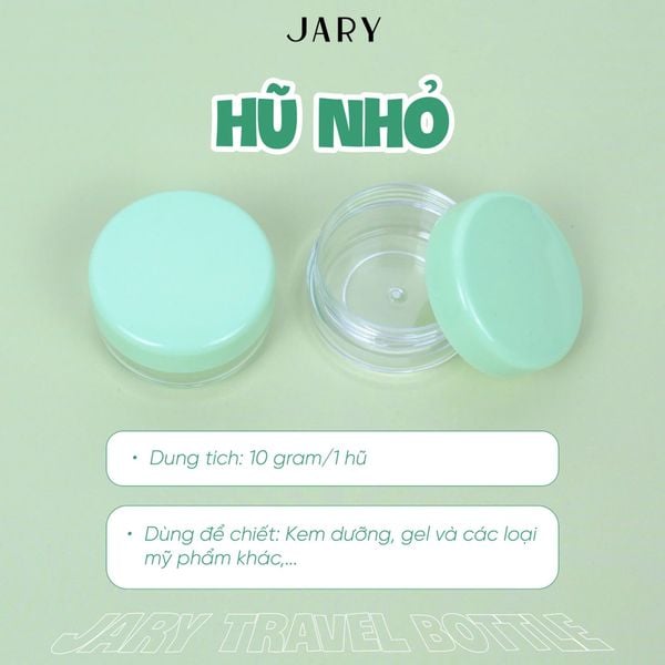 BỘ CHAI LỌ CHIẾT MỸ PHẨM JARY TRAVEL BOTTLES SET