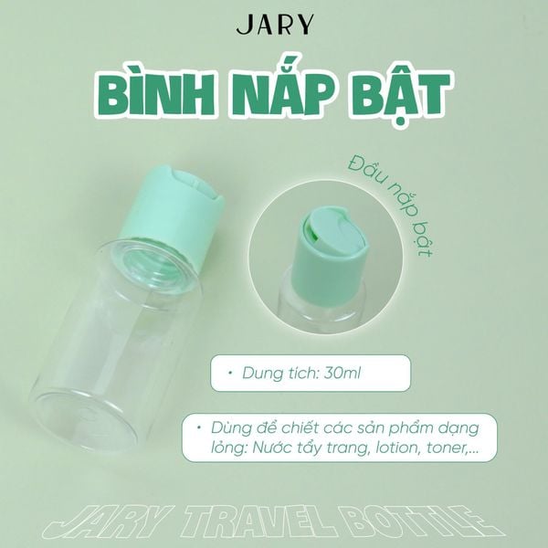BỘ CHAI LỌ CHIẾT MỸ PHẨM JARY TRAVEL BOTTLES SET