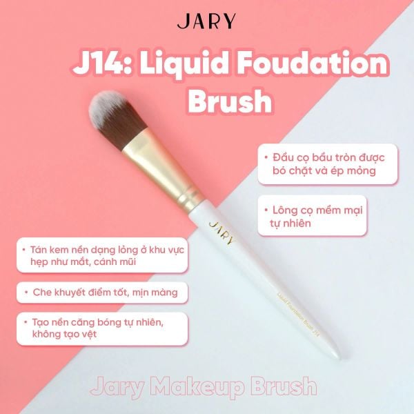 CỌ TRANG ĐIỂM CAO CẤP THUẦN CHAY JARY MAKEUP BRUSH