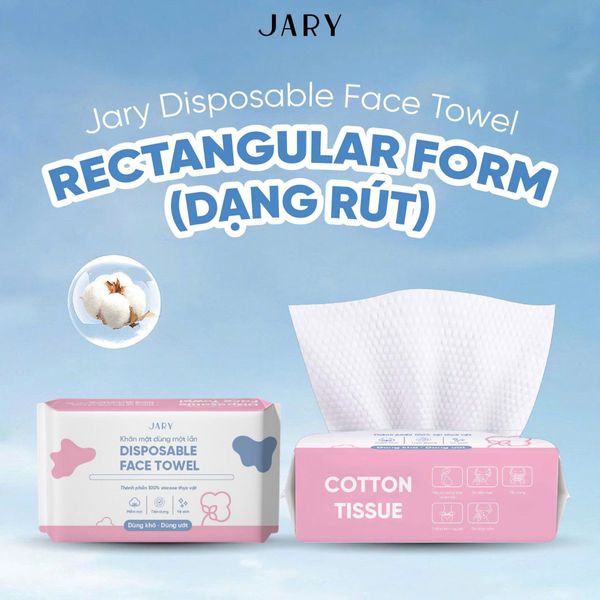KHĂN MẶT DÙNG MỘT LẦN JARY DISPOSALBLE FACE TOWEL