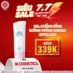 GEL CHỐNG NẮNG DƯỠNG TRẮNG ANESSA SPF50 90G - MÀU TRẮNG