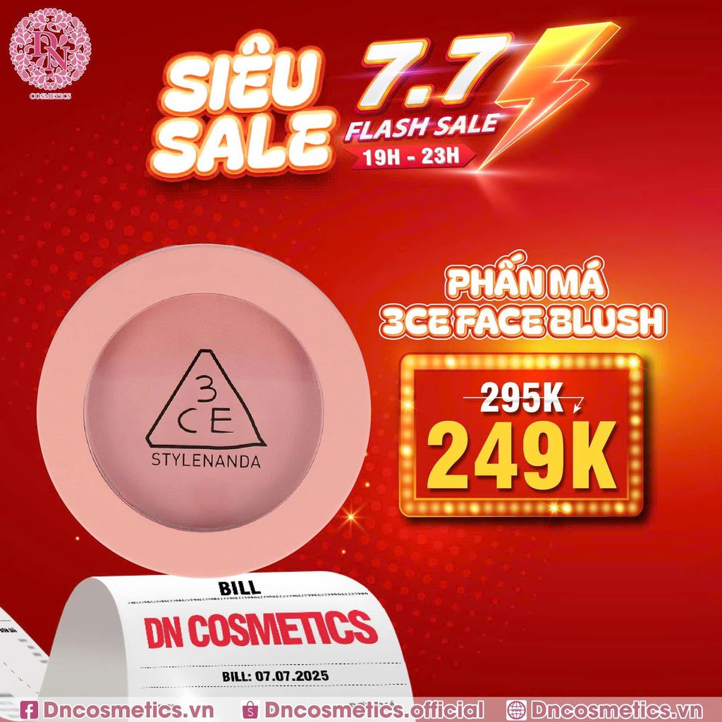 PHẤN MÁ 3CE FACE BLUSH 1 NGĂN