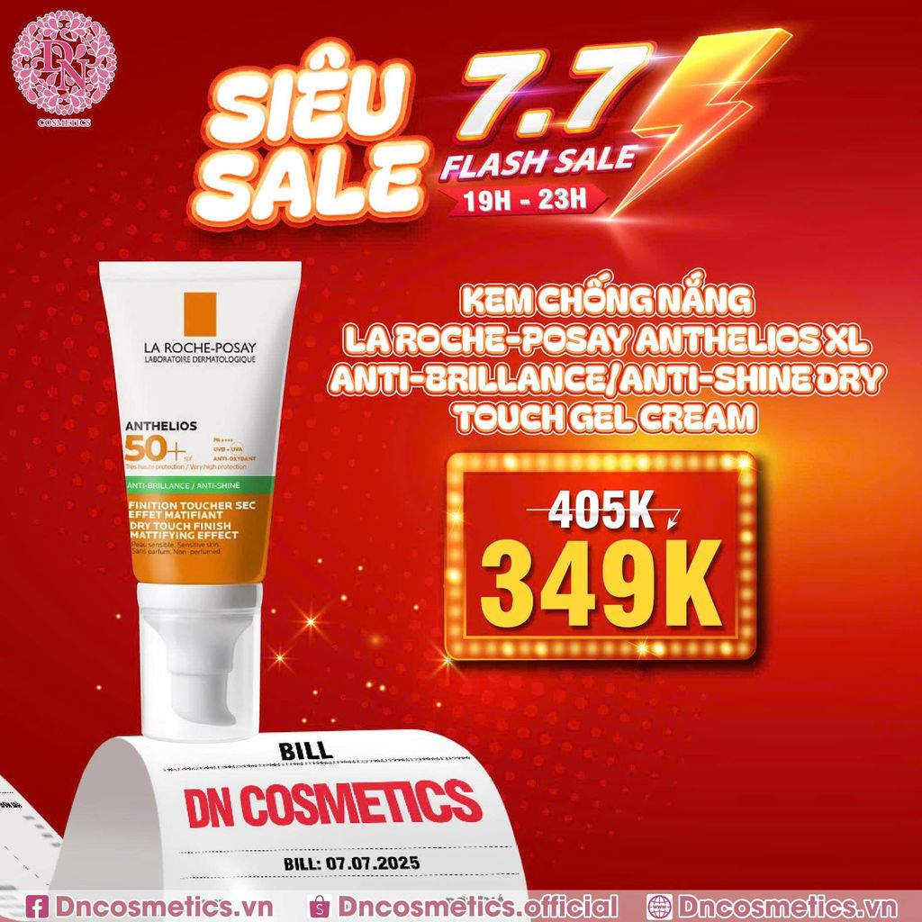 KEM CHỐNG NẮNG LA ROCHE-POSAY ANTHELIOS ANTI-IMPRECTIONS CORRECTIVE GEL CREAM SPF50 PA+++ 50ML DẠNG TUÝP VẠCH VÀNG