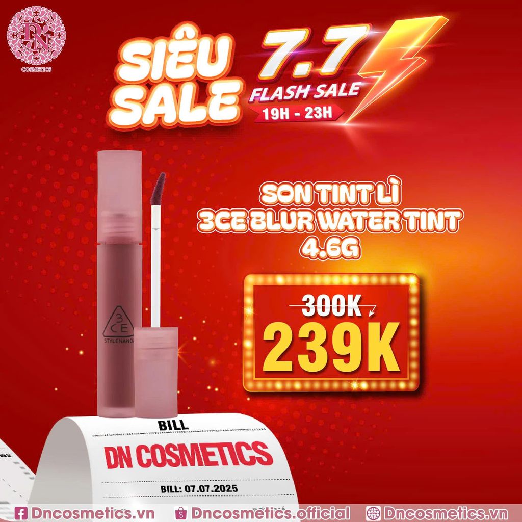 SON TINT LÌ 3CE BLUR WATER TINT 4.6G