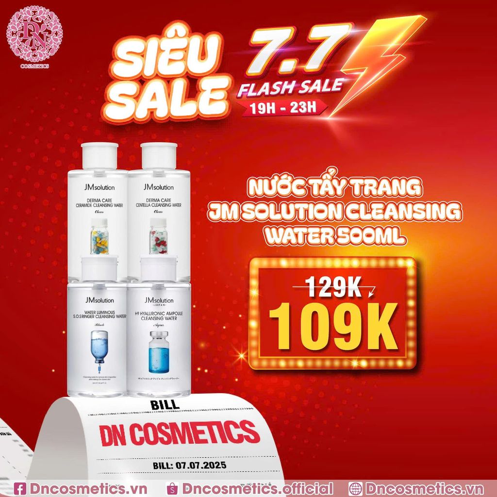 NƯỚC TẨY TRANG JM SOLUTION CLEANSING WATER 500ML