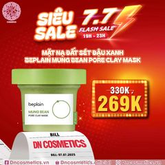 MẶT NẠ ĐẤT SÉT ĐẬU XANH BEPLAIN MUNG BEAN PORE CLAY MASK 120ML