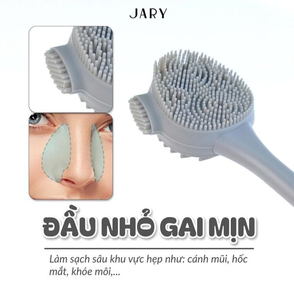 CỌ RỬA MẶT & ĐẮP MẶT NẠ JARY 2-IN-1 SILICONE FACIAL CLEANSING BRUSH