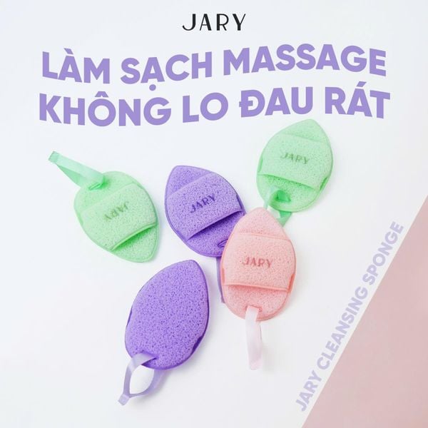 MIẾNG RỬA MẶT BỌT BIỂN JARY CLEANSING SPONGE