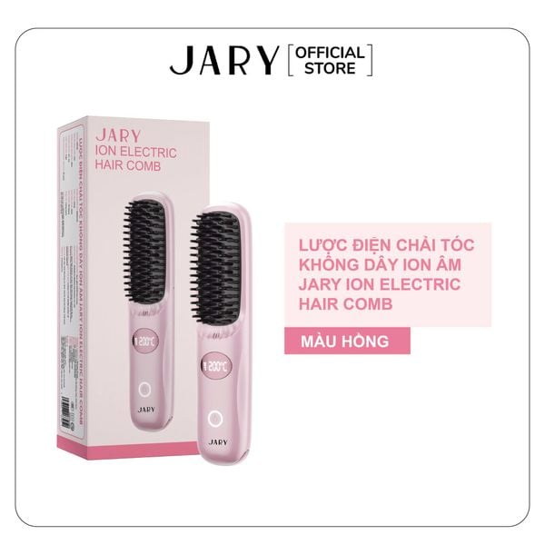 LƯỢC ĐIỆN CHẢI TÓC KHÔNG DÂY ION ÂM JARY ION ELECTRIC HAIR COMB
