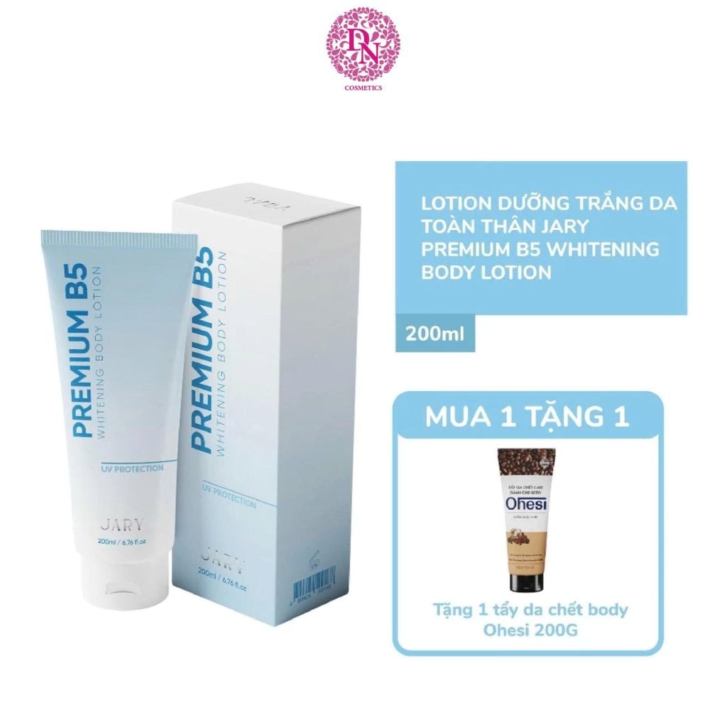 KEM B5 DƯỠNG TRẮNG PHỤC HỒI DA TOÀN THÂN JARY PREMIUM B5 WHITENING BODY LOTION 200ML