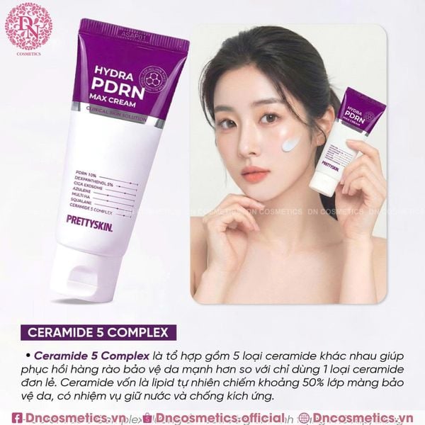 KEM DƯỠNG PHỤC HỒI TẾ BÀO GỐC HYDRA PDRN PRETTY SKIN 50G