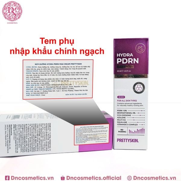 KEM DƯỠNG PHỤC HỒI TẾ BÀO GỐC HYDRA PDRN PRETTY SKIN 50G