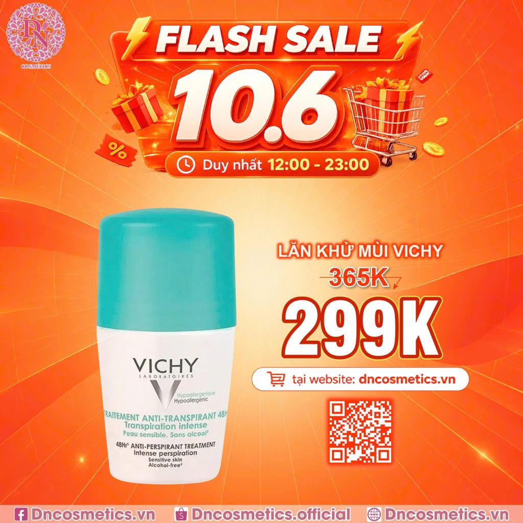 LĂN KHỬ MÙI VICHY PHÁP 50ML