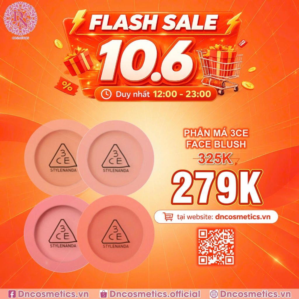 PHẤN MÁ 3CE FACE BLUSH 1 NGĂN