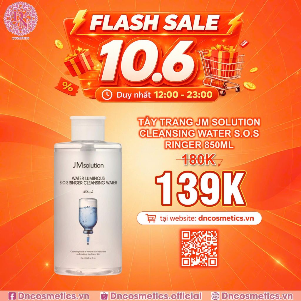 NƯỚC TẨY TRANG JM SOLUTION CLEANSING WATER 500ML