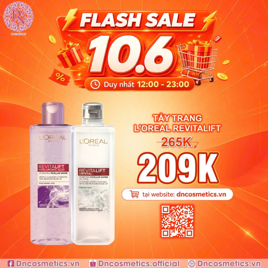 TẨY TRANG L'OREAL 400ML