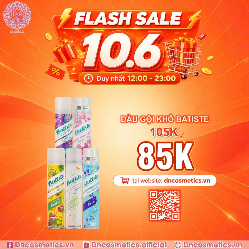 DẦU GỘI KHÔ BATISTE 200ML