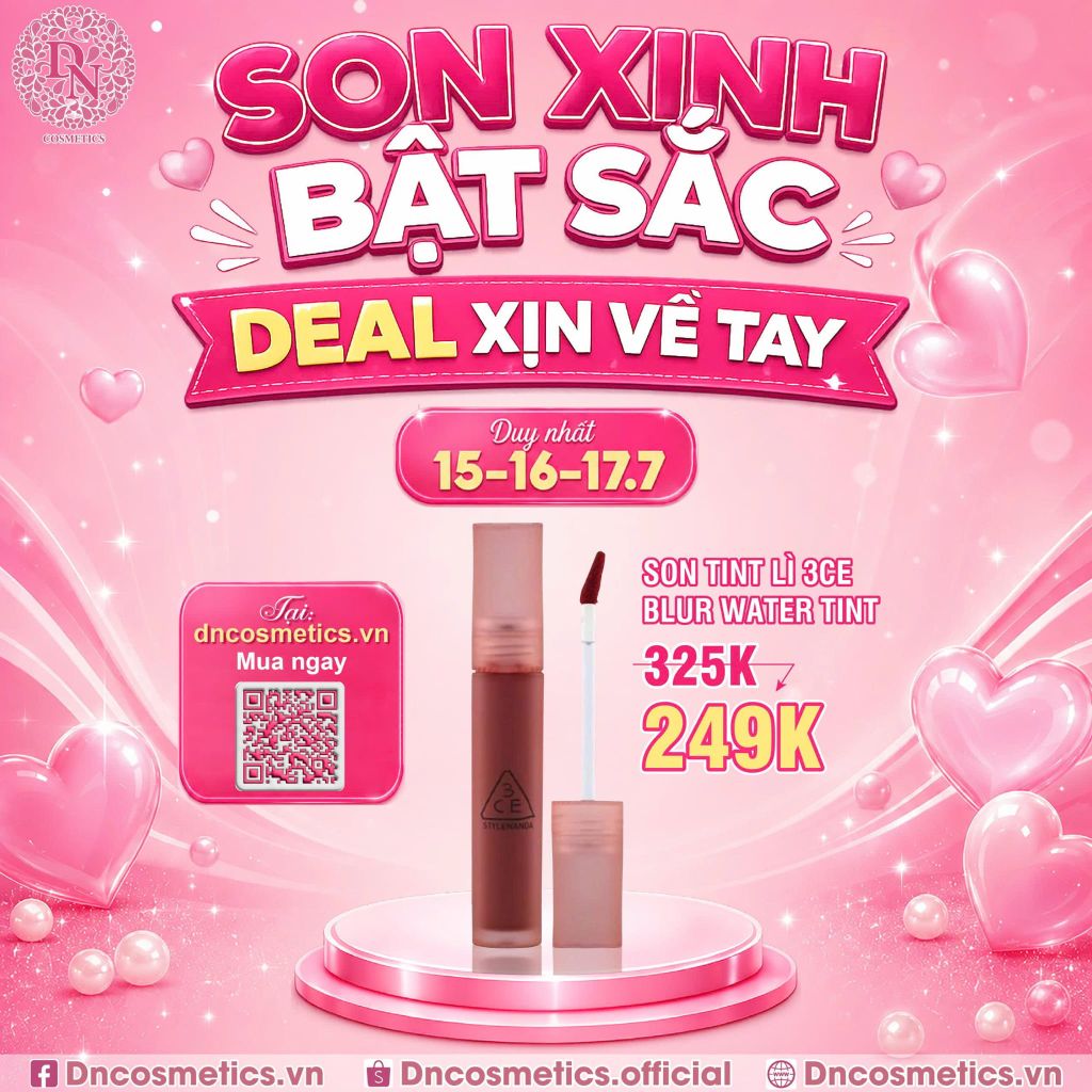 SON TINT LÌ 3CE BLUR WATER TINT 4.6G