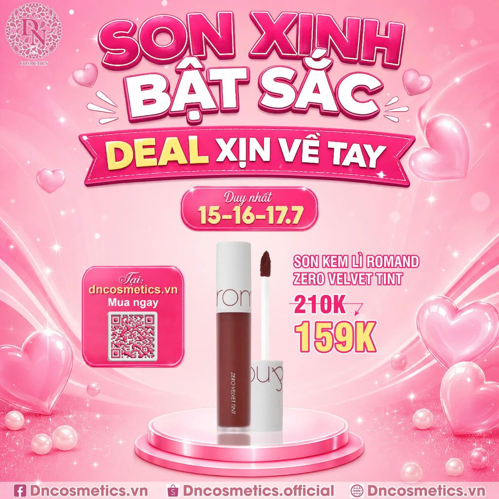 SON KEM LÌ ROMAND ZERO VELVET TINT