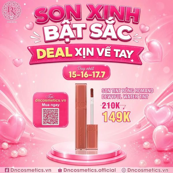 SON TINT BÓNG ROMAND DEWYFUL WATER TINT 5G