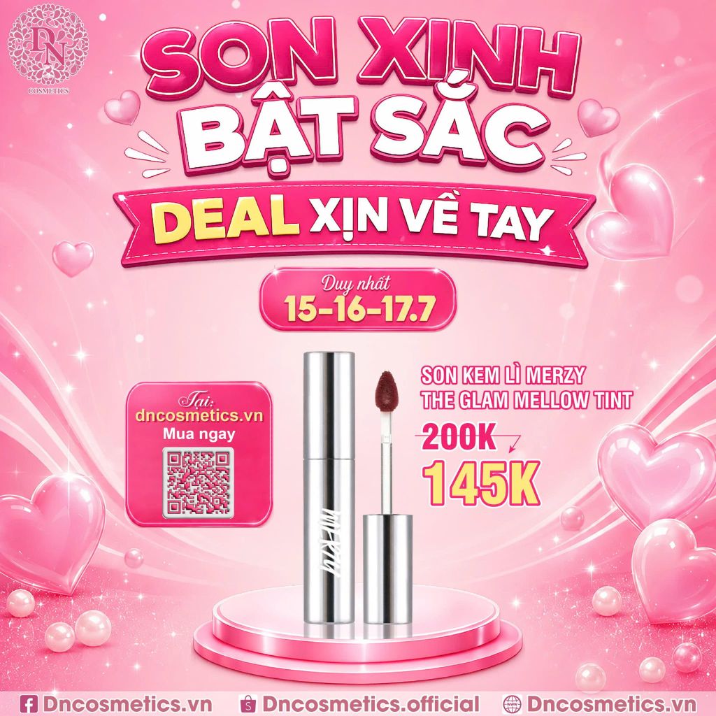 SON KEM LÌ MERZY THE GLAM MELLOW TINT 4G