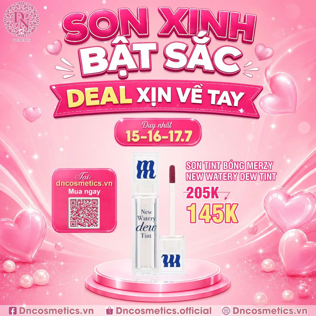 SON TINT BÓNG MERZY NEW WATERY DEW TINT 4G