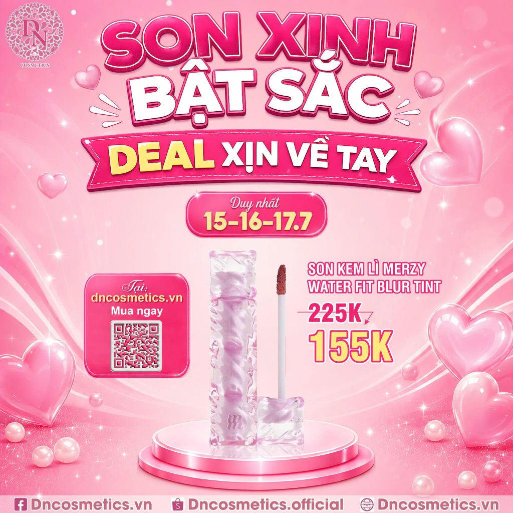 SON KEM LÌ MERZY WATER FIT BLUR TINT 3.7G