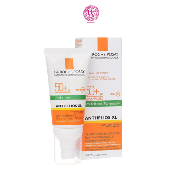 KEM CHỐNG NẮNG LA ROCHE-POSAY ANTHELIOS XL ANTI-BRILLANCE/ANTI-SHINE DRY TOUCH GEL CREAM SPF50 PA+++ 50ML DẠNG TUÝP VẠCH XANH
