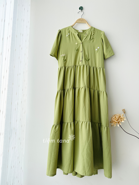  Đầm Han - Xanh mạ 