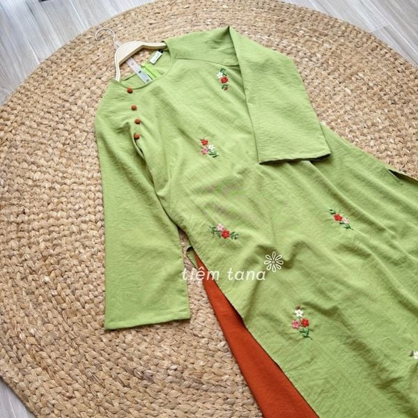  Áo Dài - Đồng xanh 