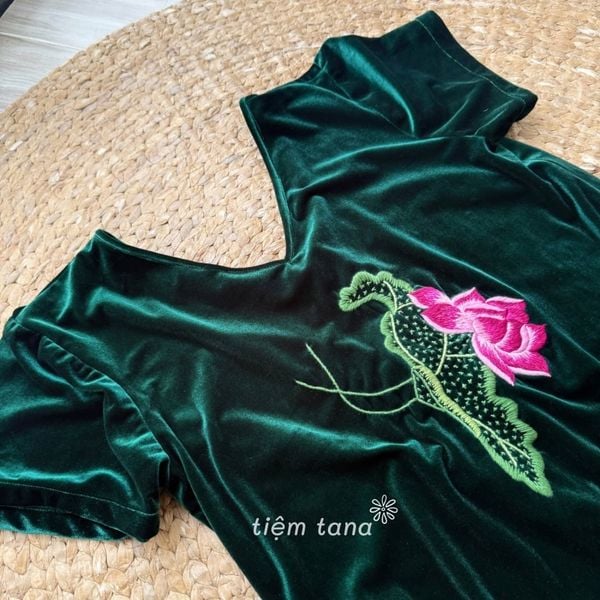  Đầm Ora Nhung - Xanh 