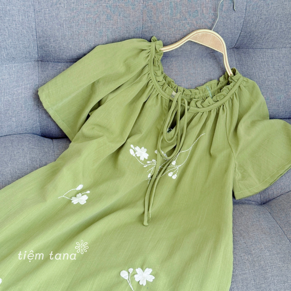  Đầm Rica - Xanh mạ 