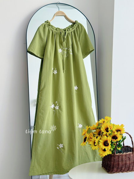  Đầm Rica - Xanh mạ 