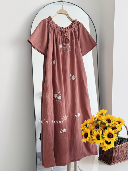  Đầm Rica - Hồng ruốc 