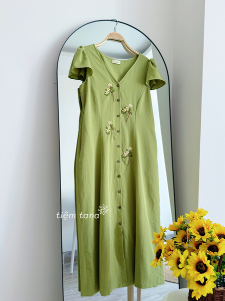  Đầm Wing - Xanh mạ 