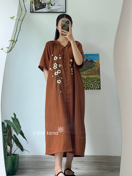  Đầm Joli - Nâu bò 