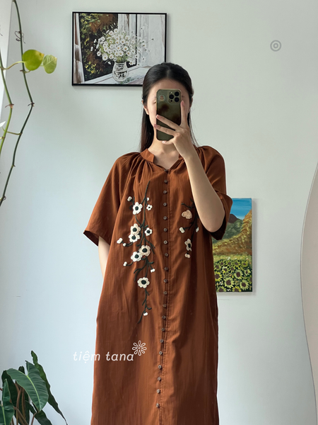  Đầm Joli - Nâu bò 