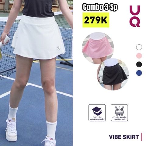  Chân Váy Ngắn Thể Thao Vibe Skirt Có Quần Bảo Hộ - UQ DRY 